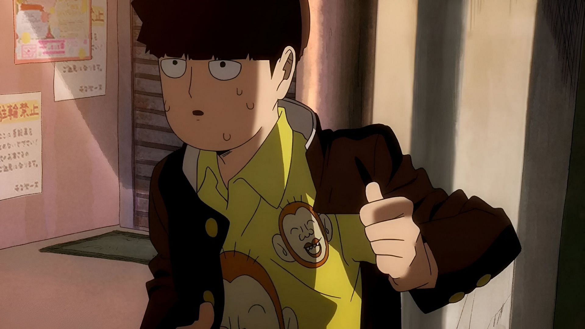 One of the characters with an inferiority complex, Shigeo Kageyama (Image via Bones)